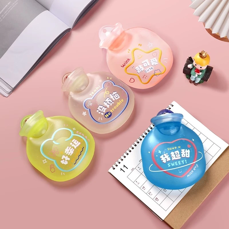 变色热水袋卡通女热敷暖肚子注水暖水袋灌水暖手宝小号冲水暖手袋