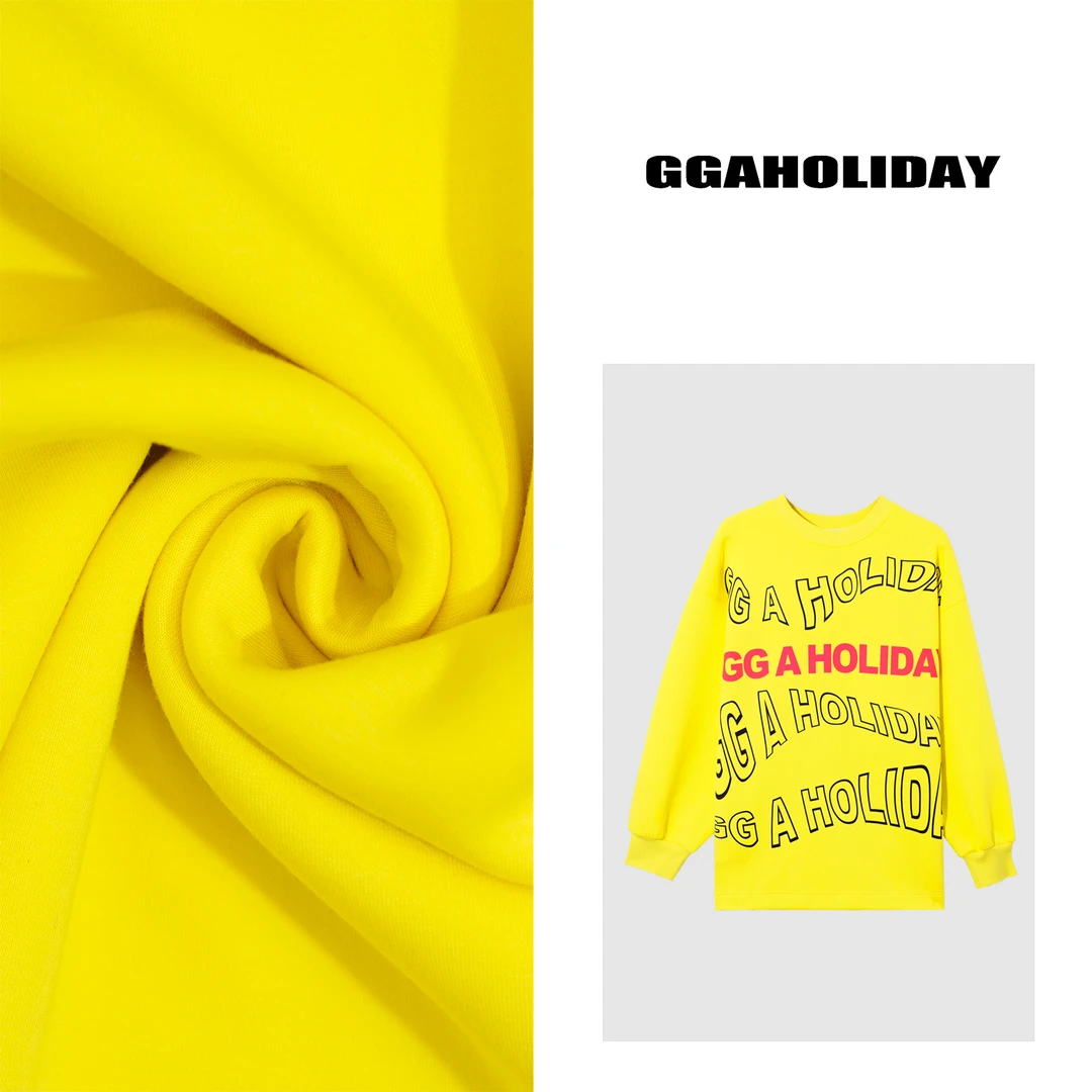 【上新】GGAHOLIDAY秋冬宽松休闲长袖印花潮流情侣加绒卫衣-144045