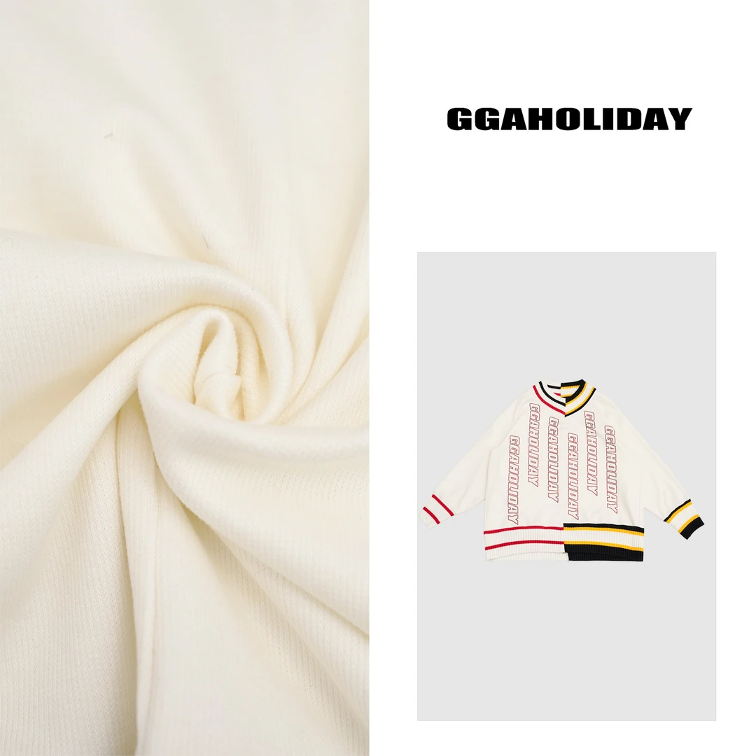 GGAHOLIDAY潮流复古宽松美式时尚休闲百搭撞色拼接卫衣-151018