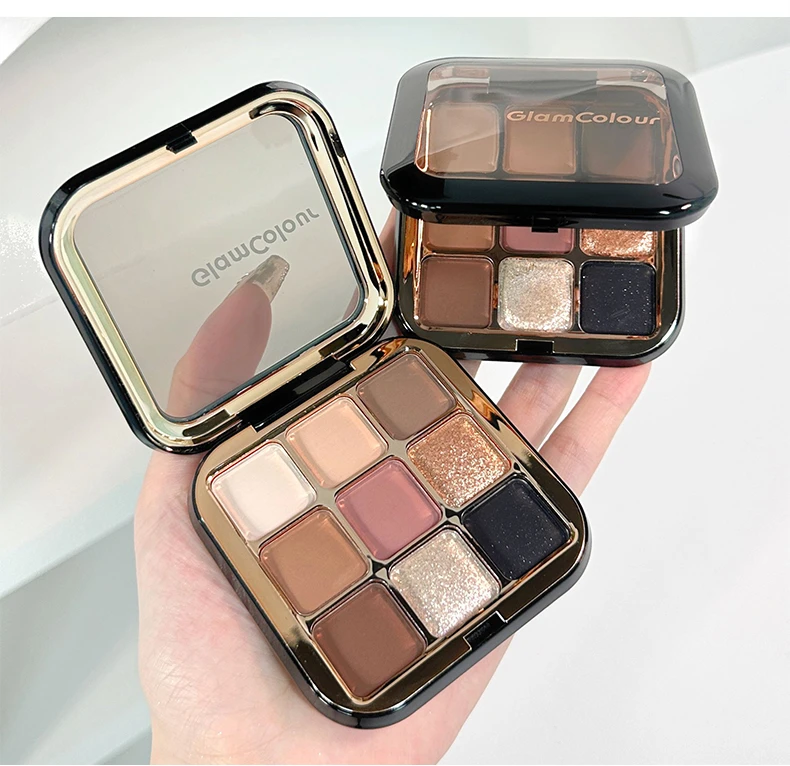 魔法色彩九色眼影初学者学生慕尼黑眼影亲肤好上色好延展便携细闪