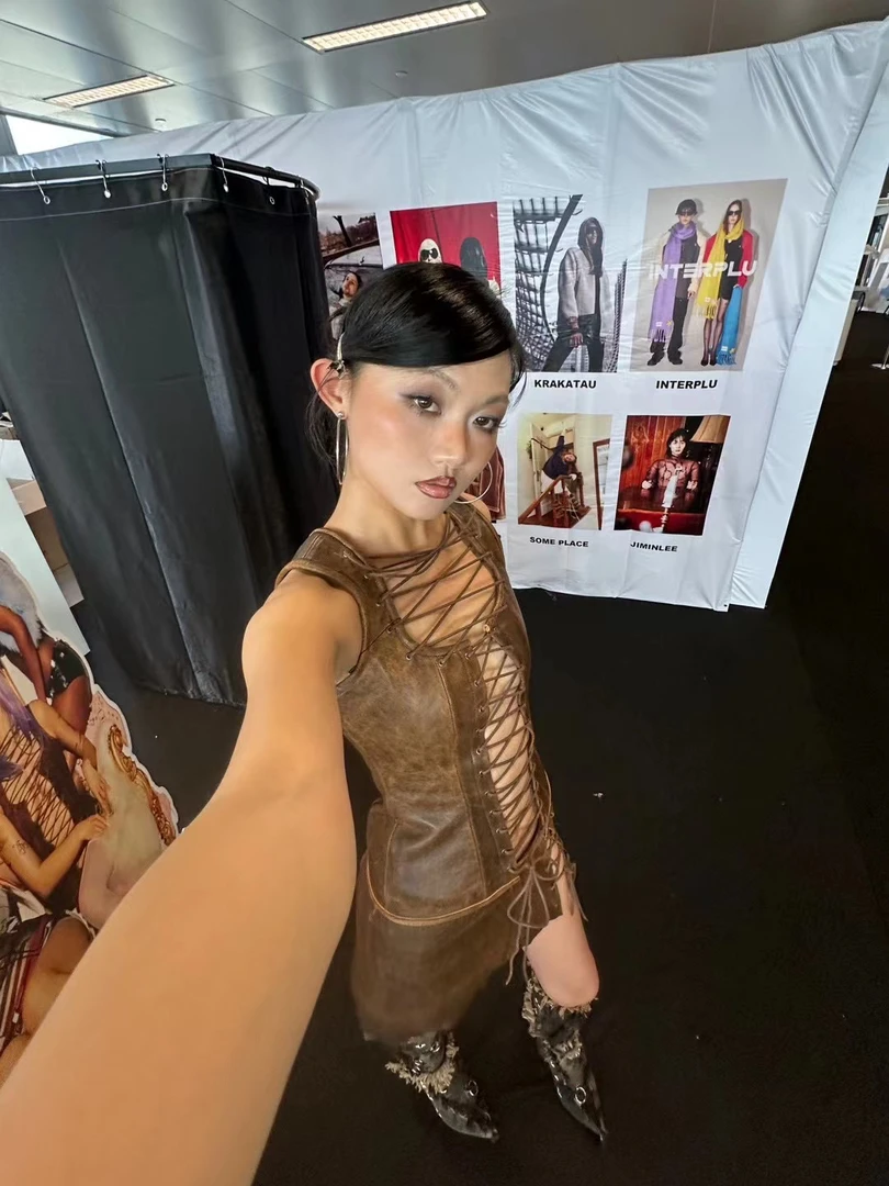 古着vintage 夏季美式千禧辣妹风y2k复古吊带上衣