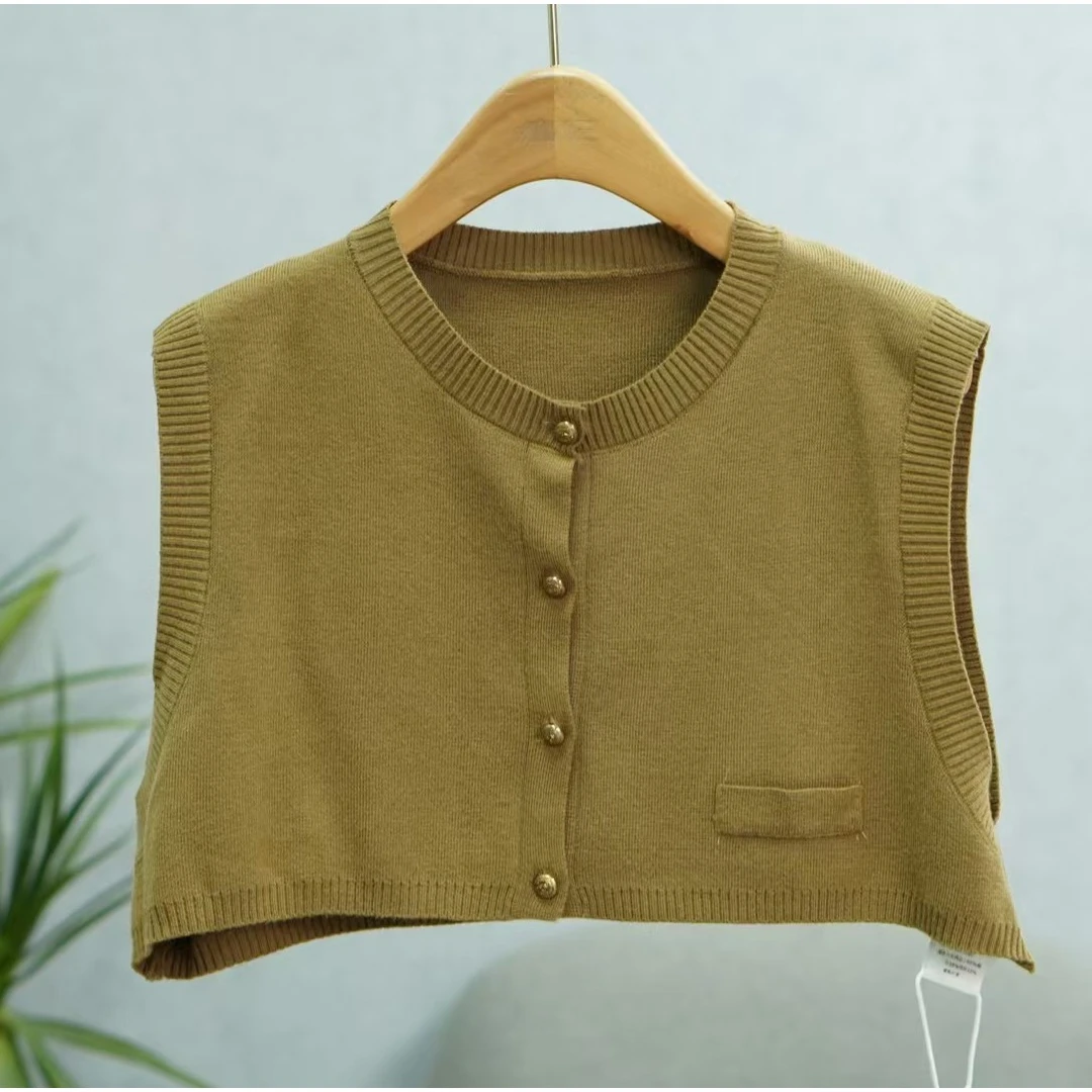 枺系列    WZ1241   女装简约时尚针织背心绿色D4421025