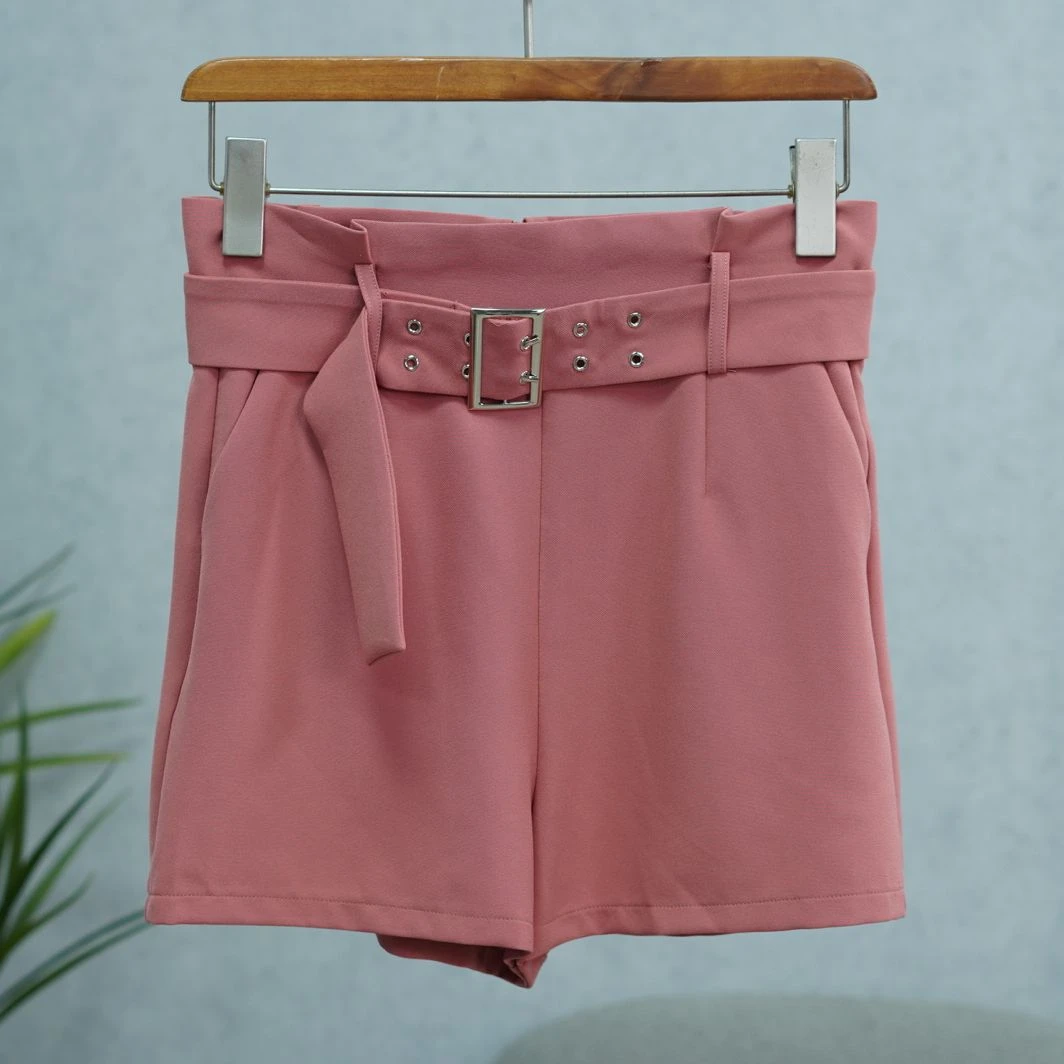 同伊系列   WS332   女装时尚撤柜休闲高腰短裤粉色C92132