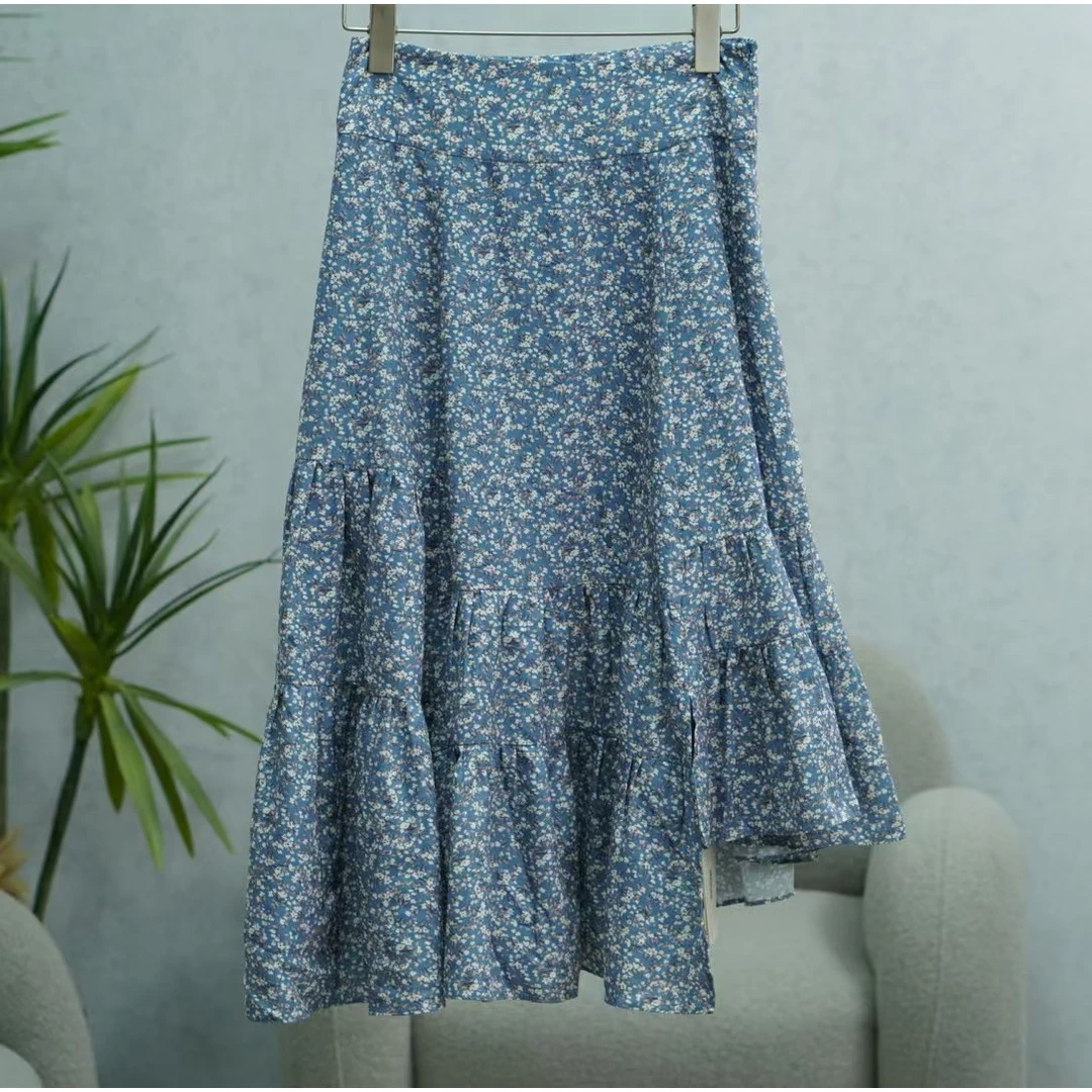 枺系列  WY213   女装简约时尚半裙花布F1321001