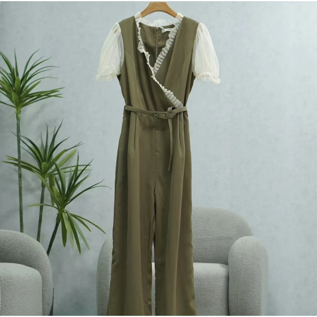 枺系列   WY293   女装简约时尚连体裤卡其4321017