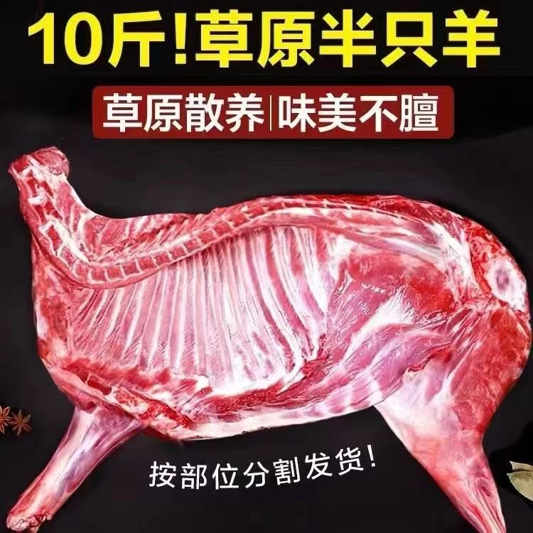 A【半只羊10斤】新鲜羊排羊蝎子羊后腿羊肉散养鲜嫩肉质草原礼盒