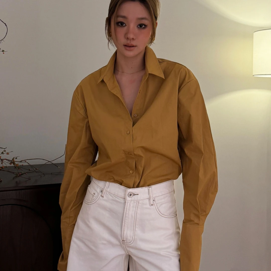 极简风洋气秋季新款衬衫88279