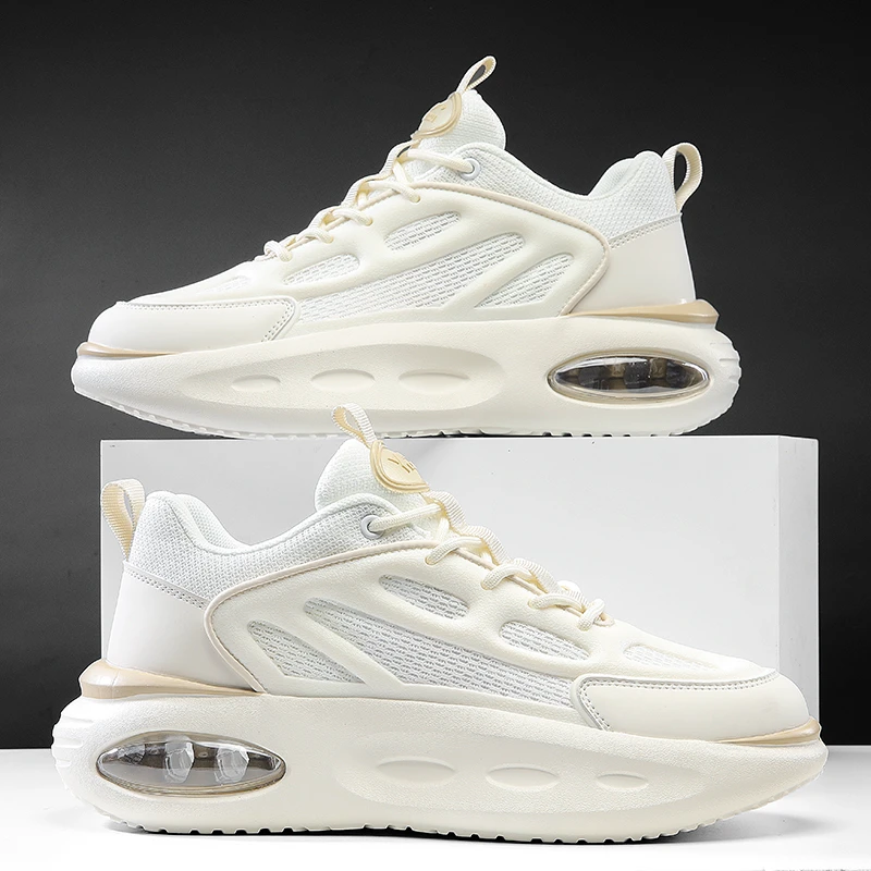 V.YERXU运动鞋男鞋新款时尚百搭网红潮牌气垫网面休闲鞋230019