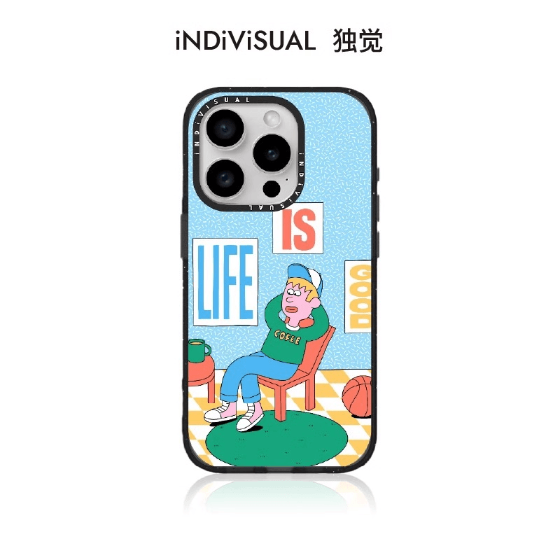 iNDiViSUAL独觉日常生活卡通图案适用苹果iPhone15/14/13/12/Pro/