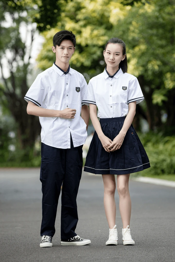 中学夏季制服／南宁市统一中小学校服／赫学熊新希望学生装