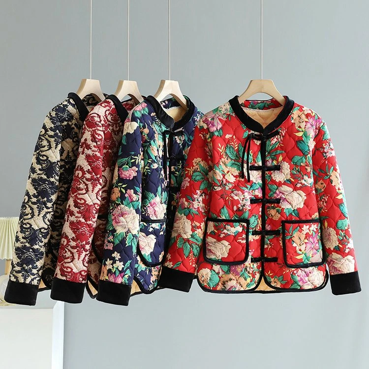 【雅依房原创】2024保暖加厚加绒棉衣复古文艺中国风冬季小棉民族风