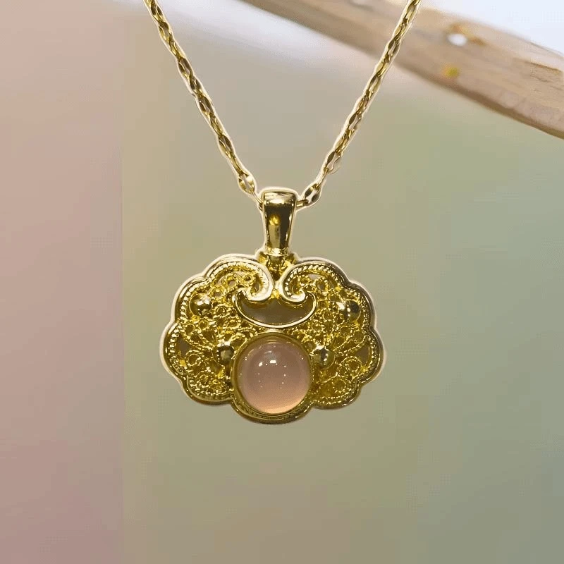 时尚 百搭 平安如意锁 吊坠-LWL-1A