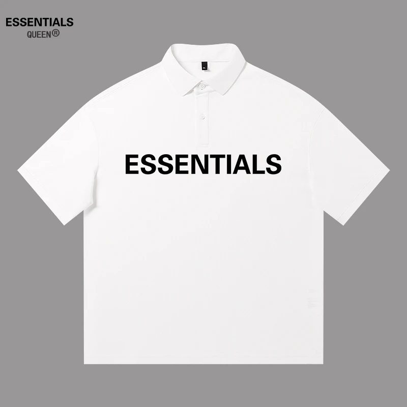 ESSENTIALS QUEEN夏季男polo衫美式休闲短袖百搭户外透气宽松T恤