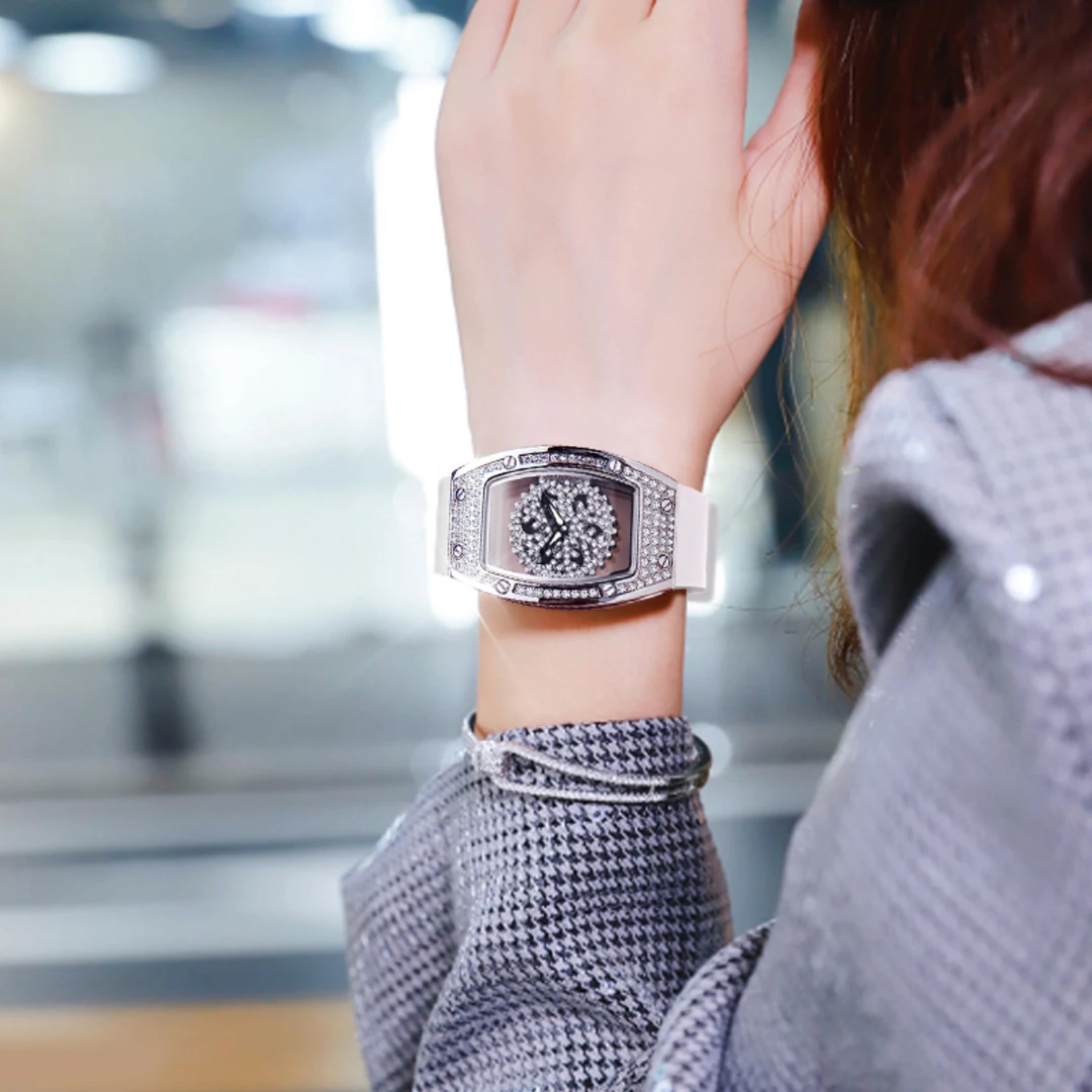 GEYA/格雅冰雪女王手表正品酒桶高端百搭女表气质送礼物76176