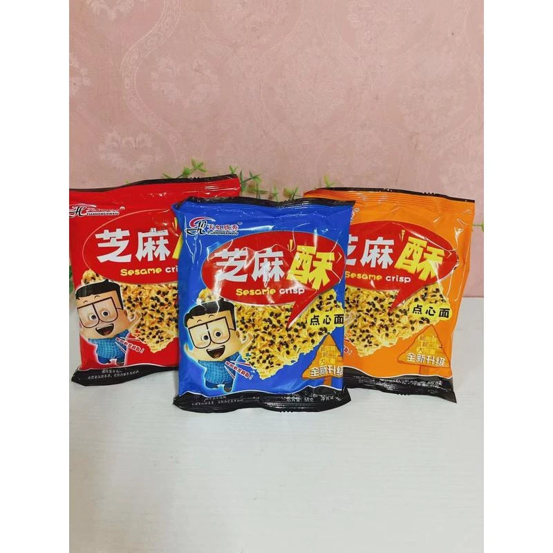 天虹欣秀芝麻酥干吃面克点心面方便面掌心脆豌豆面麻辣味零食