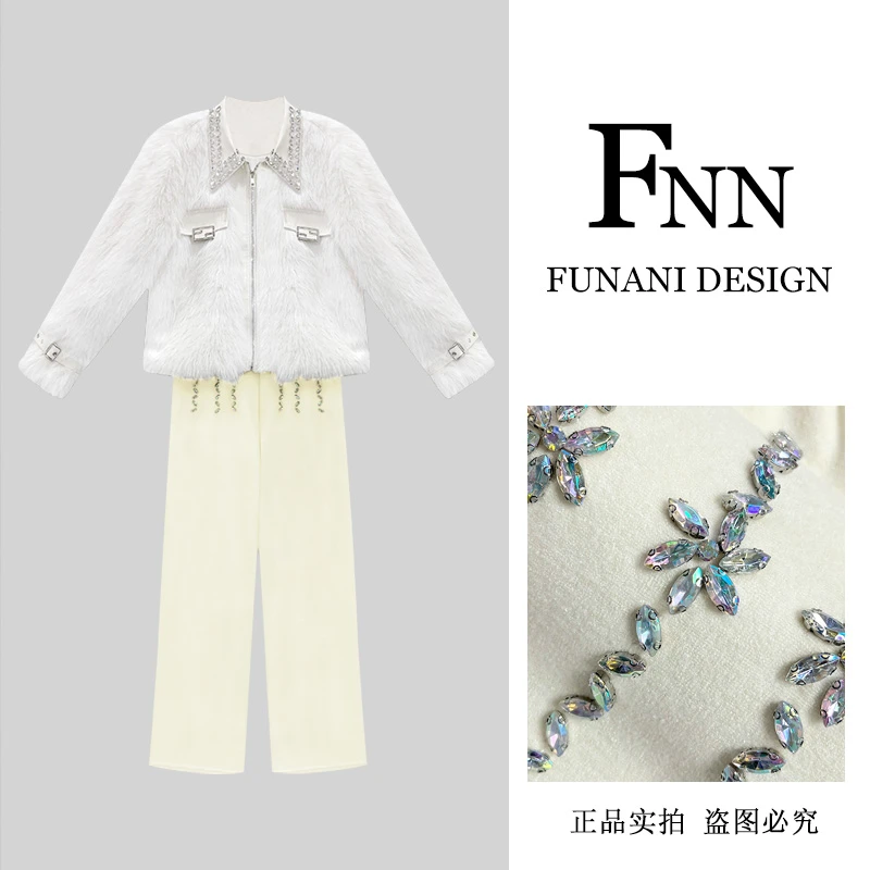 芙娜妮轻奢秋冬新款小众设计衬衫气质显瘦名媛女装两件套F2432123