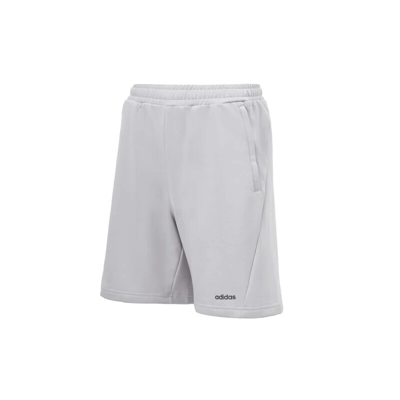 阿迪达斯裤子男毛圈布短裤五分裤宽松休闲裤时尚运动浅灰JE1339