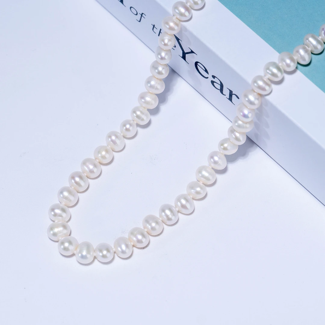 ”皓月“淡水无核珍珠白色全珠链仙女项链时尚ZH12837聪哥