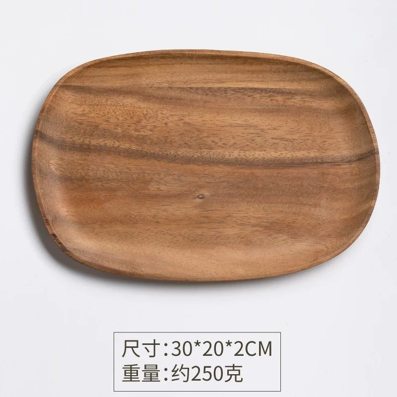 A340椭圆形随行木纹菜板