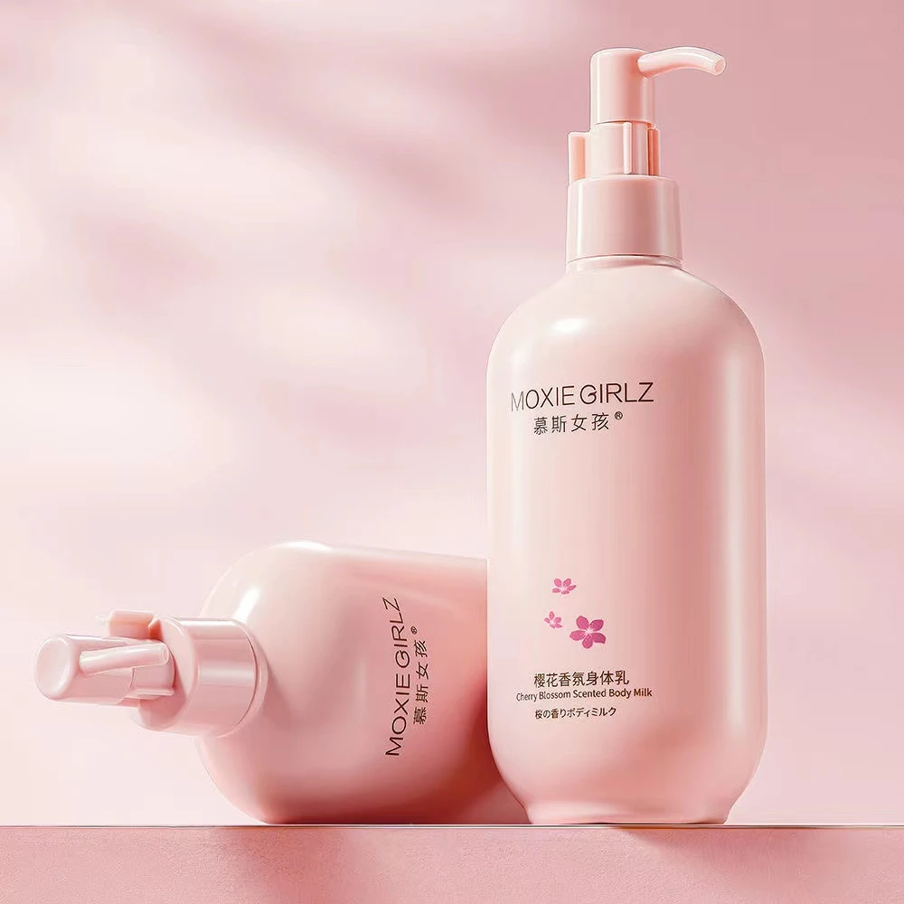 樱花身体乳保湿滋润秋冬补水润肤乳全身持久留香清爽不油腻护肤品