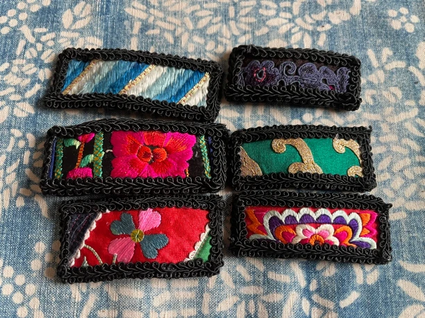 升级款老绣手工发卡