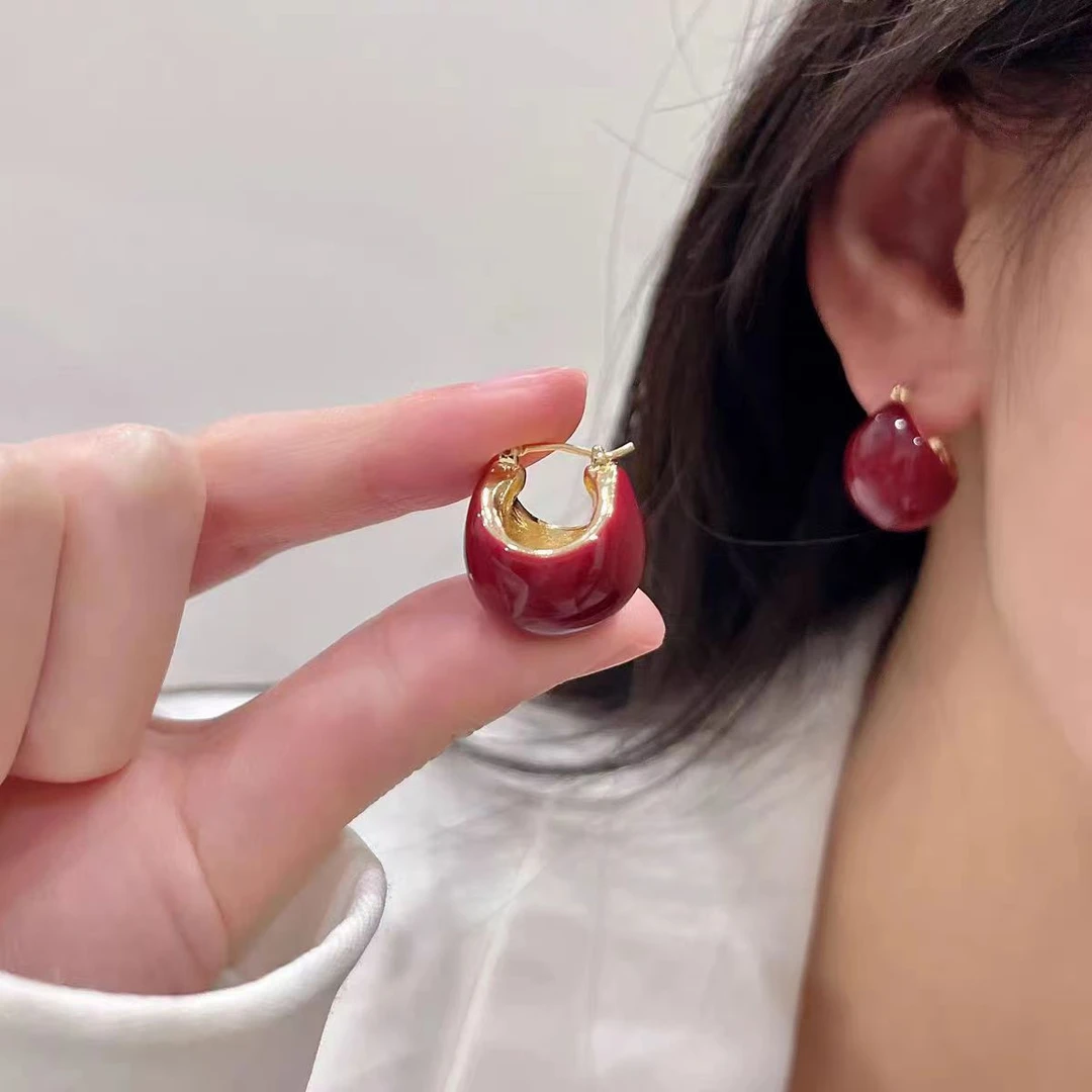 钛钢耳饰 倩倩家法式时尚耳环