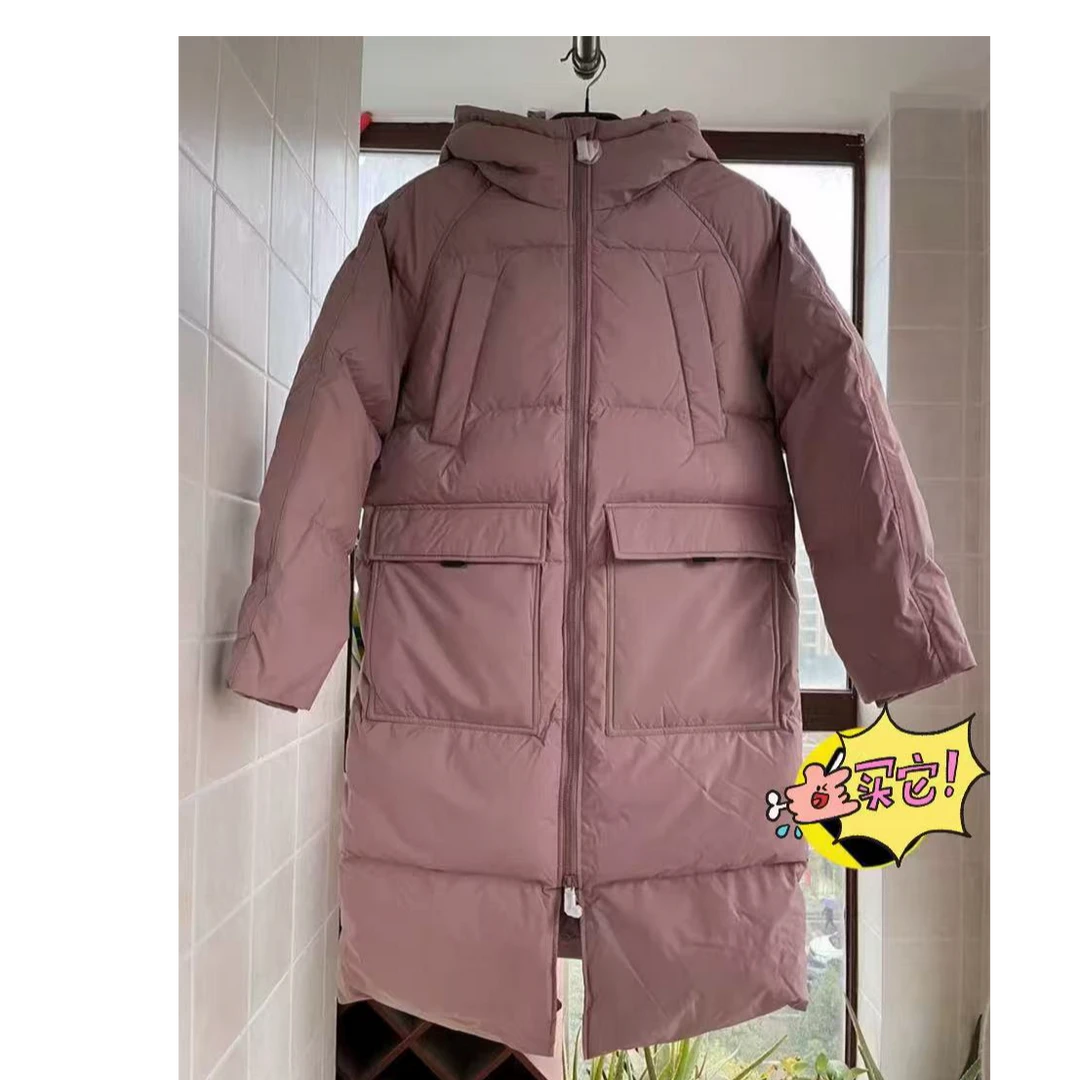 情侣款冬季长款保暖羽绒服0228