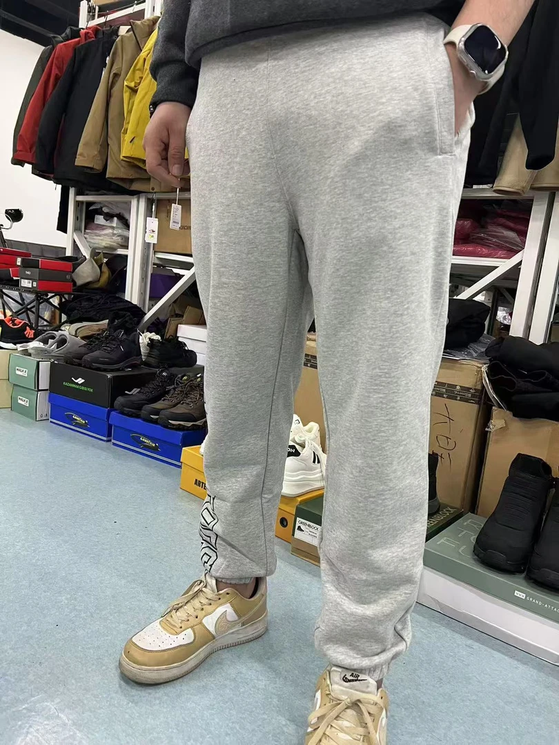 情侣款毛圈束脚卫裤运动长裤2343