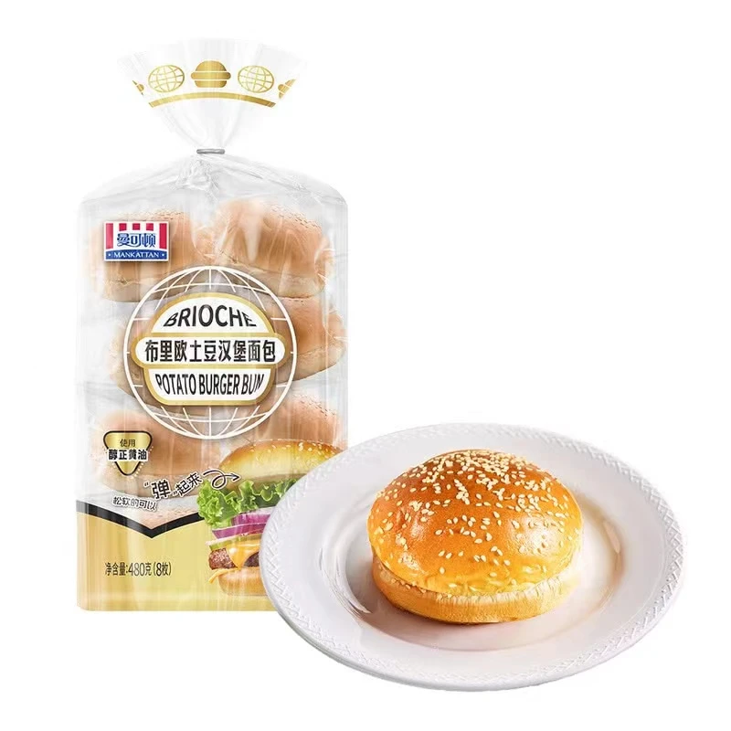 【山姆】      曼可顿 布里欧土豆汉堡面包 480克(8枚)