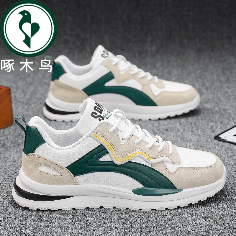 【正品】啄木鸟男鞋秋冬2025年新款潮流休闲跑步时尚百搭潮鞋