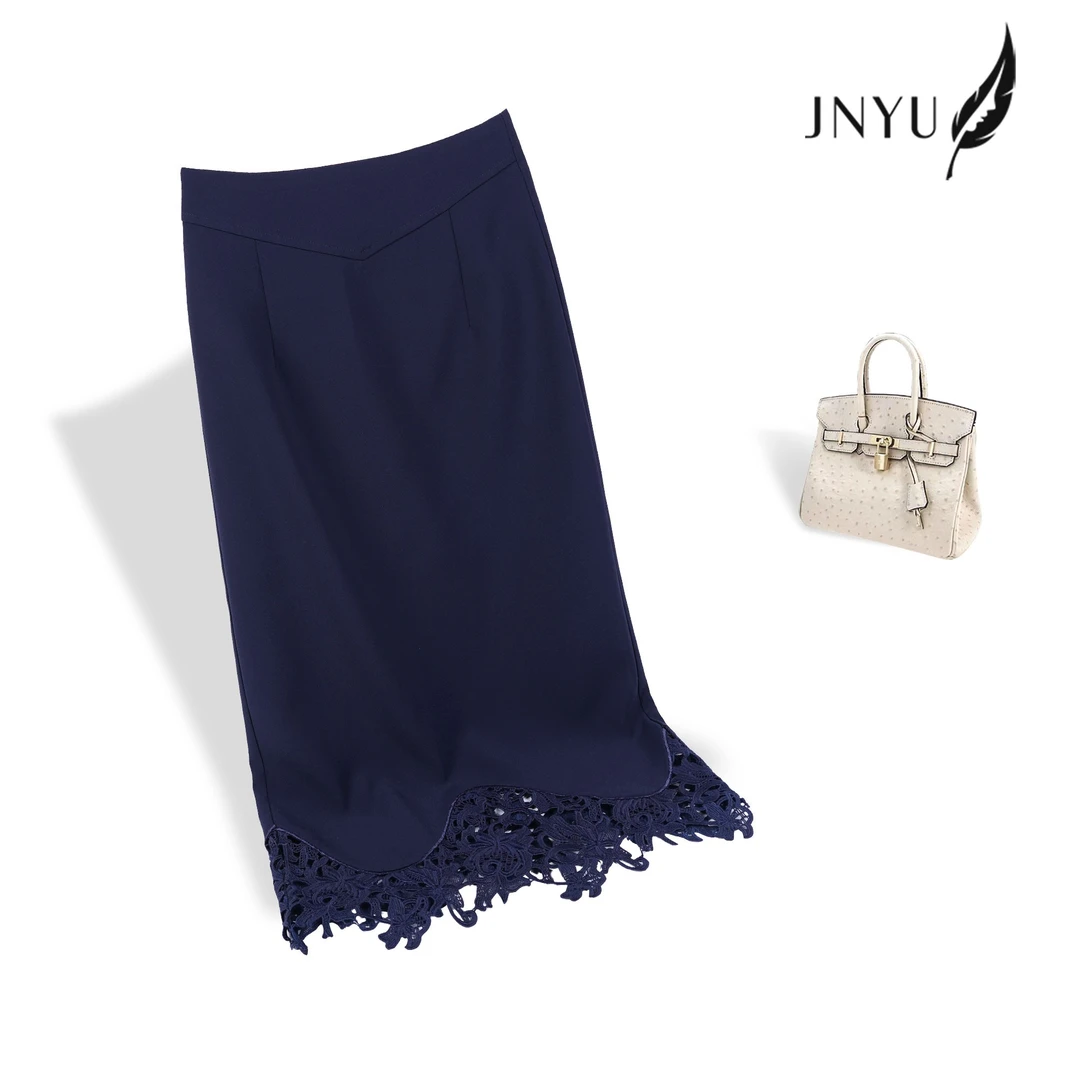 【JNYU  香邂格蕾】春季设计感高腰显瘦气质镂空半身裙S122707Y