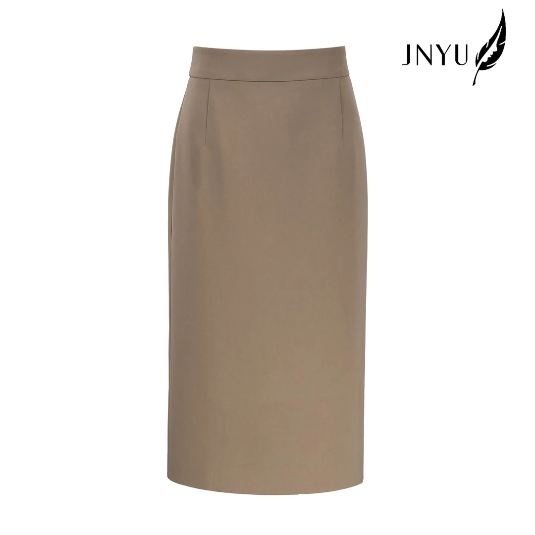 亿金羽【JNYU 浓情巴黎】秋季气质设计感高腰显瘦半身裙S123785D