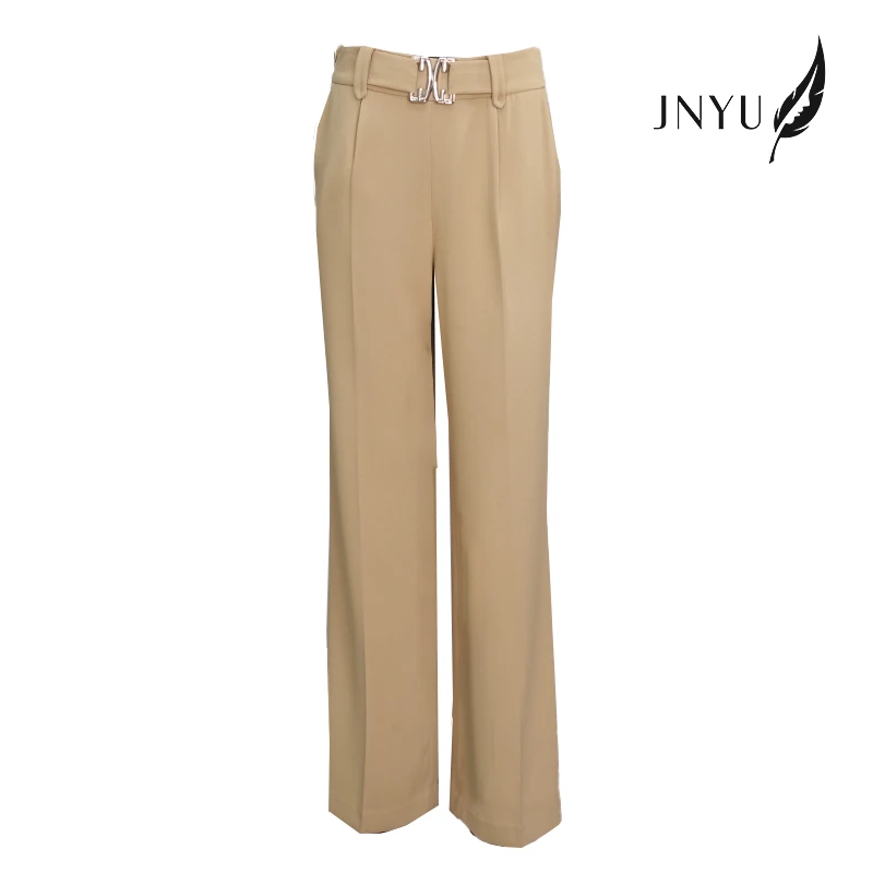 【JNYU  森芋暖暖】夏季气质时尚休闲百搭轻奢显瘦直筒裤S120996