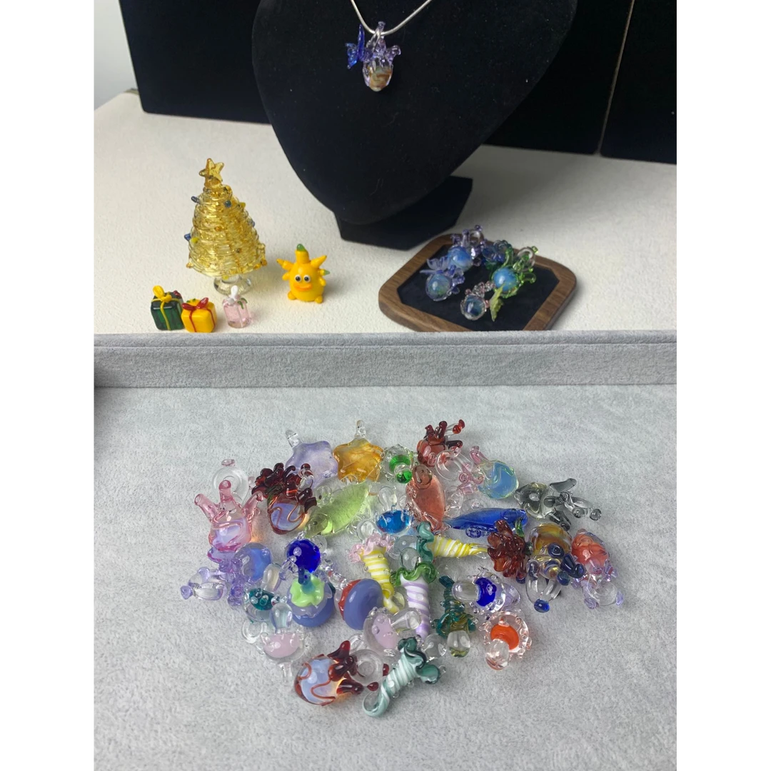 淄博时尚灯工琉璃手工手作迷你摆件吊坠