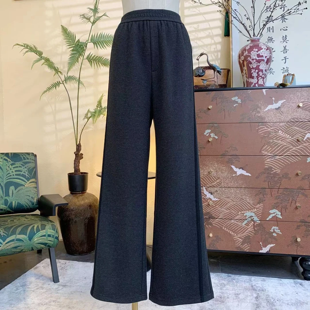 知羽.香云 秋冬高定大牌热力感时尚休闲经典百搭直筒裤ZY6800