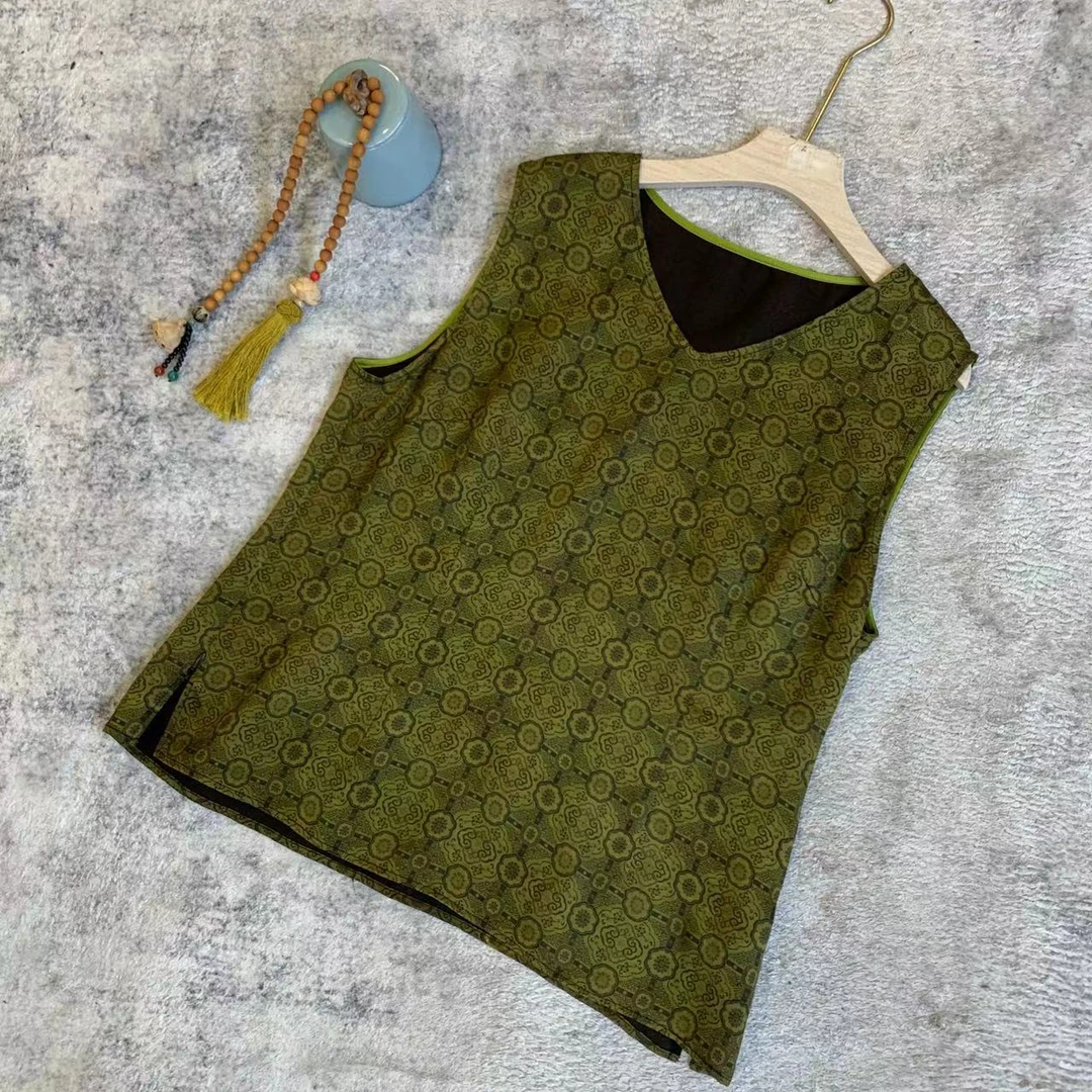 知羽.香云 香云纱断码样衣（介意勿拍）ZY9261