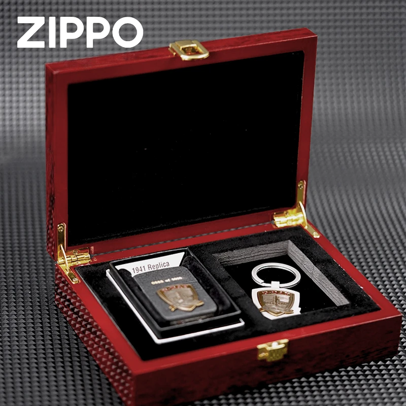 ZIPPO/之宝正品打火机/1941黑裂漆立体贴章-诺曼底登陆-DY9920TZ