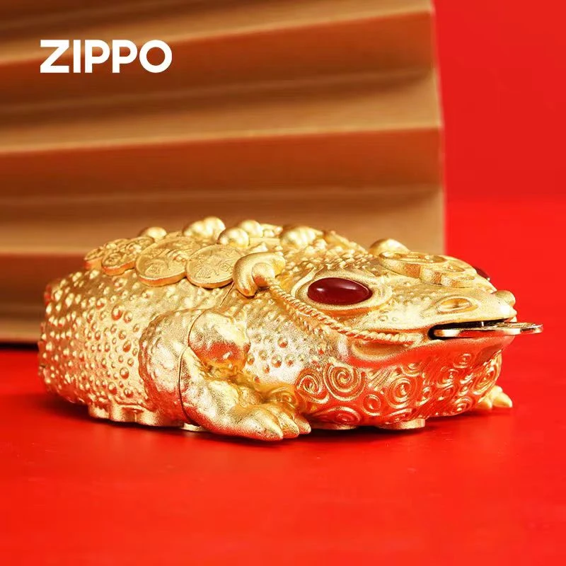 ZIPPO打火机正品DIY205/三足金蟾/国潮文化古砂打火机/DY9902TJ