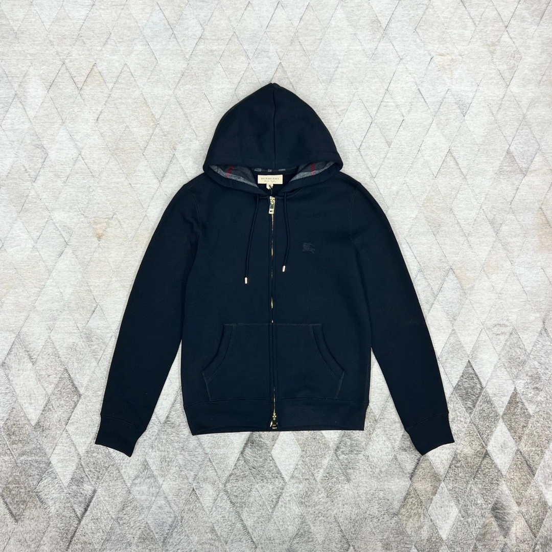 全新未使用 BURBERRY/博柏利 128146 博柏利战马刺绣连帽夹克外套