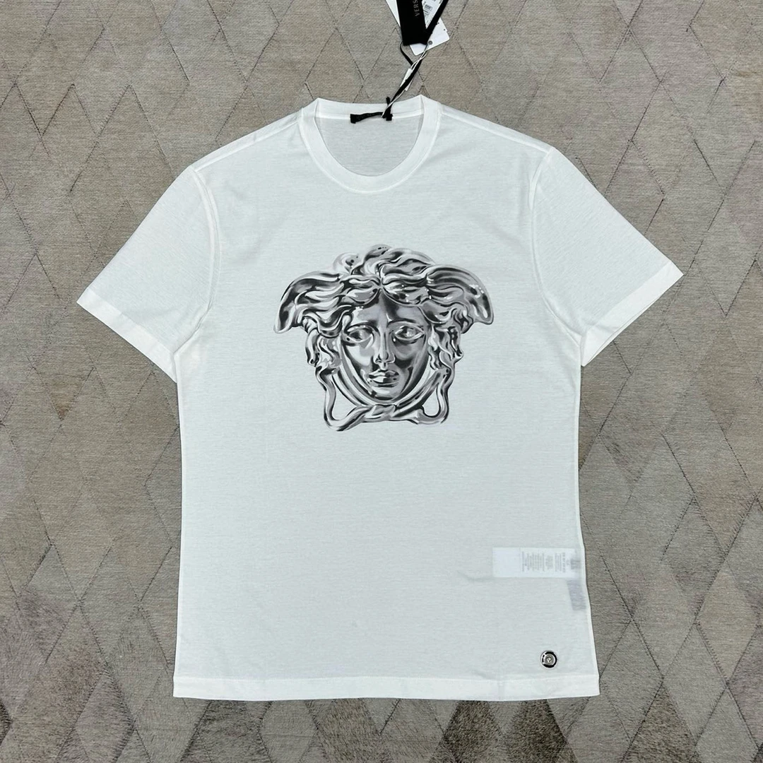 全新未使用 VERSACE/范思哲 129532 3D立体美杜莎印花T恤短袖