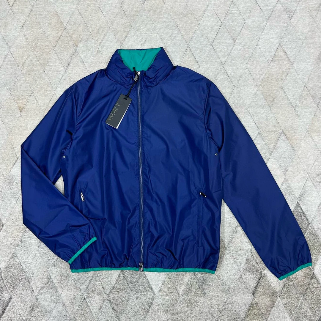 全新未使用 ErmenegildoZegna 129051 冲锋衣夹克 男士运动