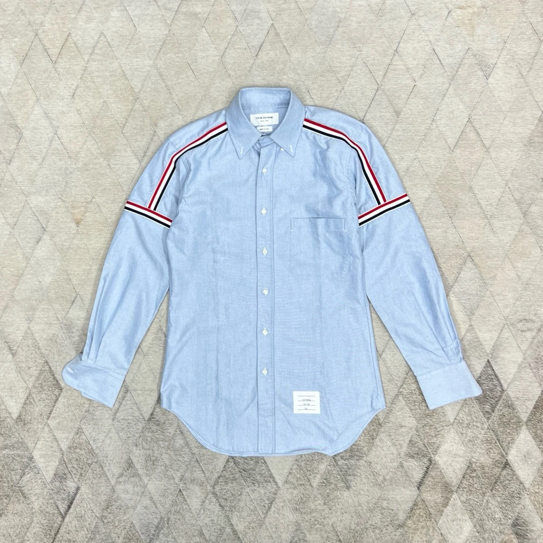 全新未使用 THOMBROWNE 128960 TB经典织带衬衫