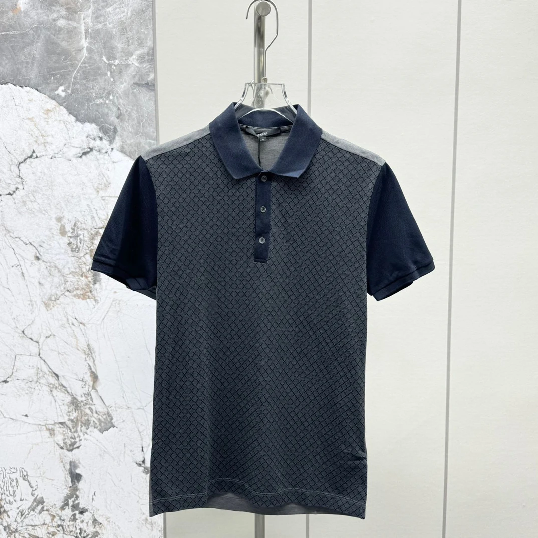 全新未使用 GUCCI/古驰 130634 男款满印菱形Polo衫