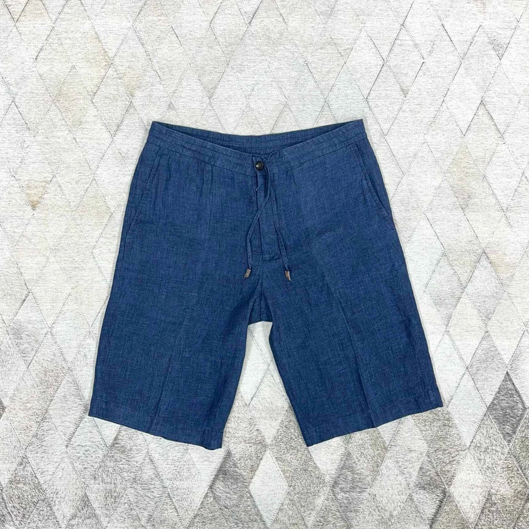全新未使用 ErmenegildoZegna 130505 亚麻短裤
