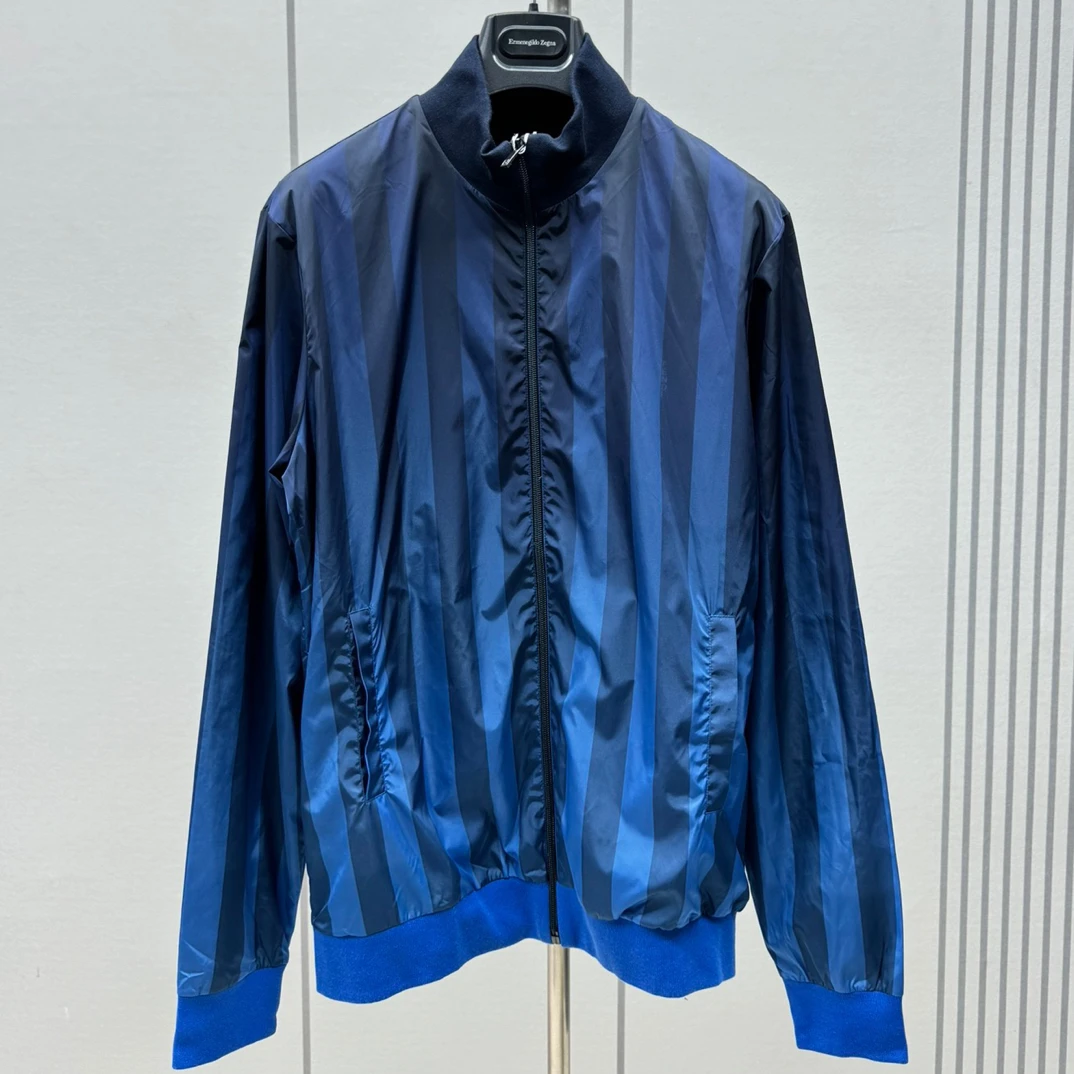 全新未使用 FENDI/芬迪 130598 男款条纹棒球夹克