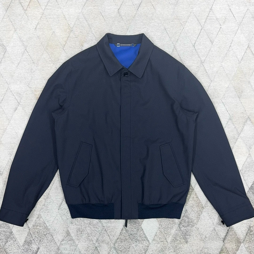 全新未使用 ErmenegildoZegna 130571 主线羊毛夹克外套