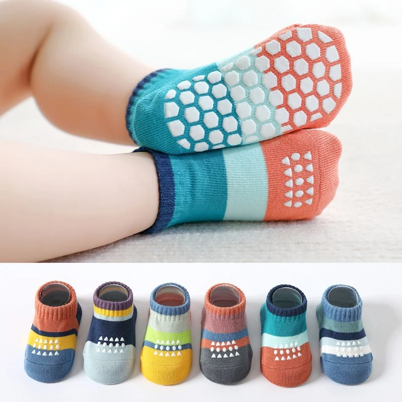 【婴儿地板袜无骨】儿童防滑春夏早教松口室内隔凉宝宝学步薄款袜套