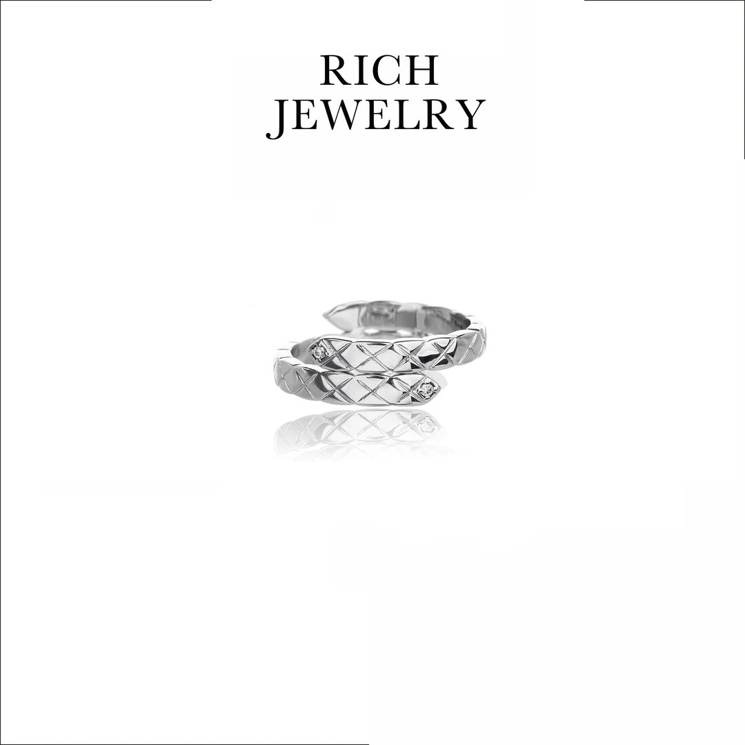 铜合金戒指 RICH JEWELRY 欧美新款白色戒指50253