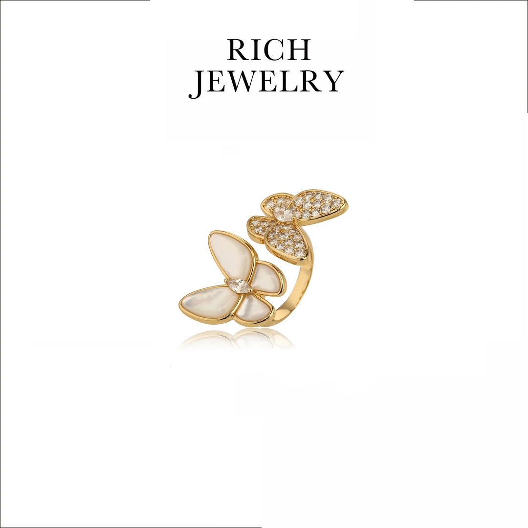 铜合金戒指 RICH JEWELRY 欧美时尚蝴蝶戒指27751