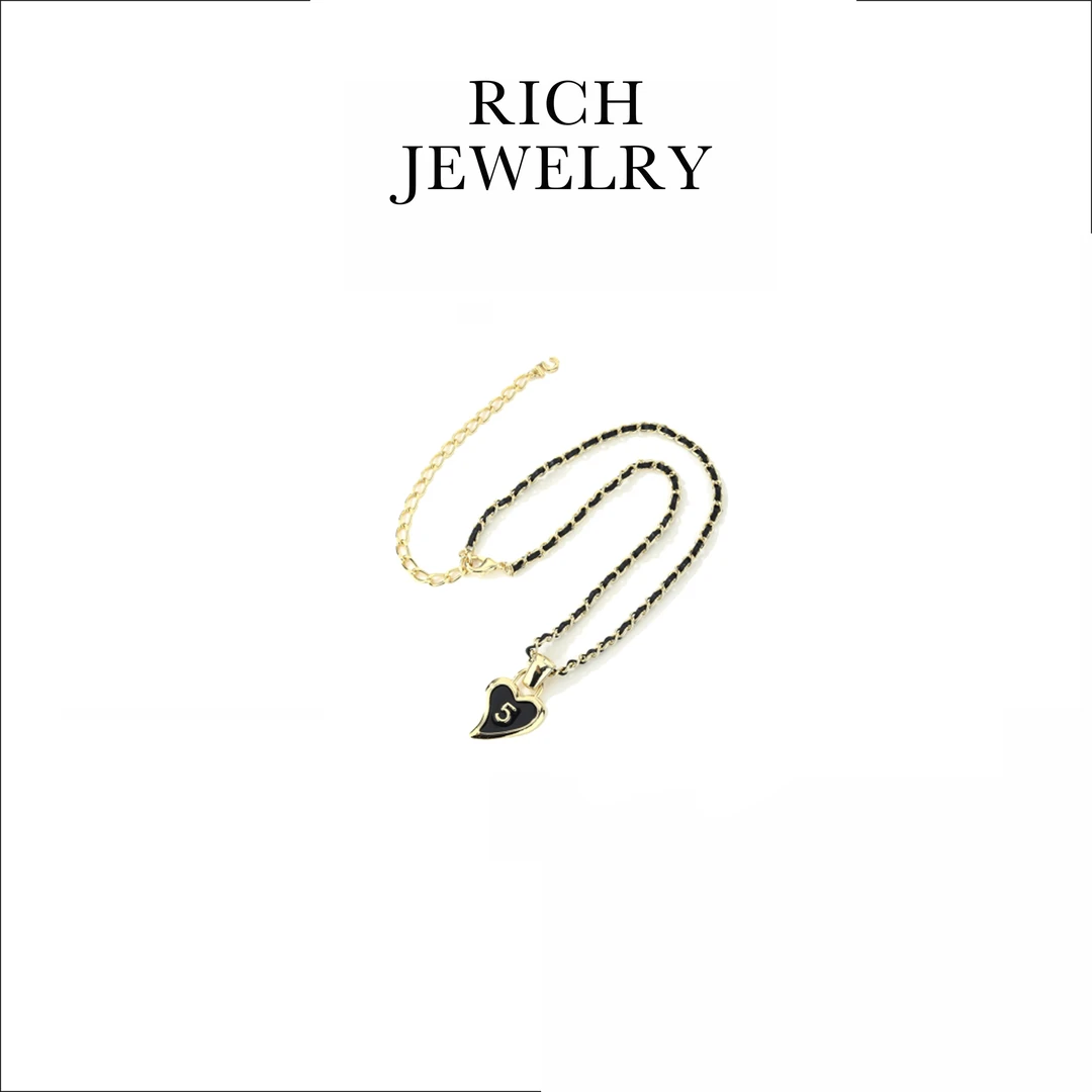 铜合金项链 RICH JEWELRY 欧美新款 桃心项链 36217